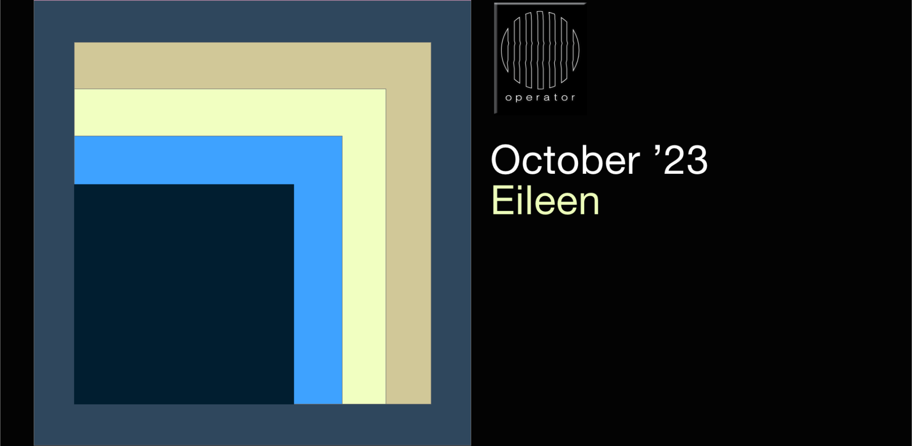 Playlist oktober '23 - Operator invites Eileen