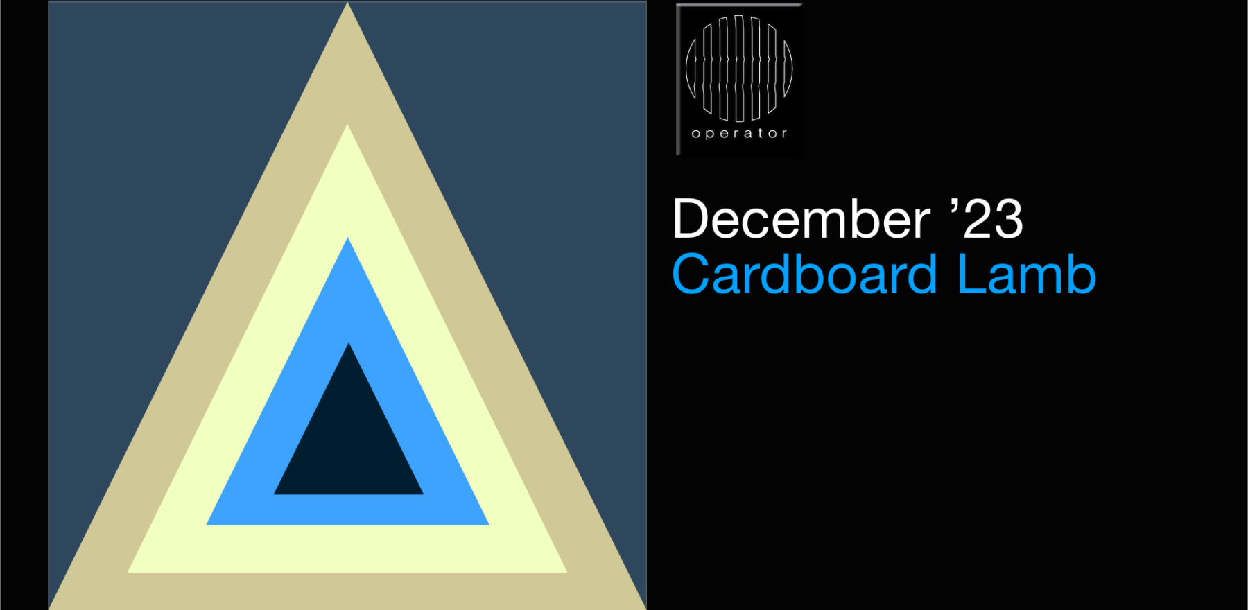 Playlist december 23 - Operator invites Cardboard Lamb
